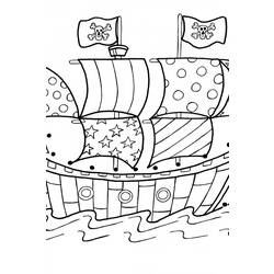 着色页: 海盗船 (运输) #138345 - 免费可打印着色页