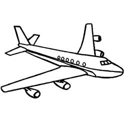 着色页: 飞机 (运输) #134781 - 免费可打印着色页