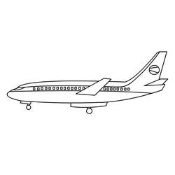着色页: 飞机 (运输) #134785 - 免费可打印着色页