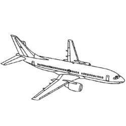 着色页: 飞机 (运输) #134790 - 免费可打印着色页