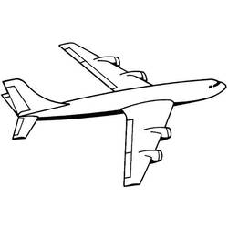 着色页: 飞机 (运输) #134792 - 免费可打印着色页