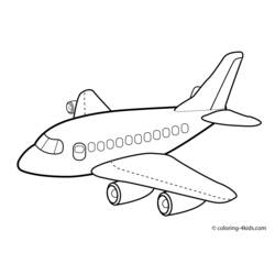 着色页: 飞机 (运输) #134798 - 免费可打印着色页