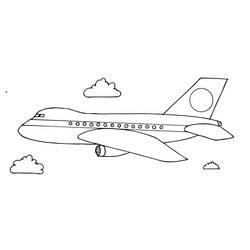 着色页: 飞机 (运输) #134799 - 免费可打印着色页