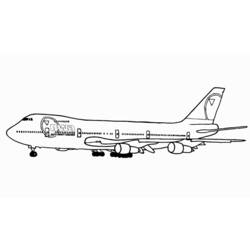 着色页: 飞机 (运输) #134823 - 免费可打印着色页