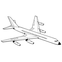 着色页: 飞机 (运输) #134846 - 免费可打印着色页