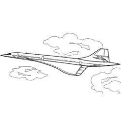 着色页: 飞机 (运输) #134852 - 免费可打印着色页