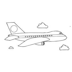 着色页: 飞机 (运输) #134854 - 免费可打印着色页