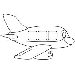 着色页: 飞机 (运输) #134883 - 免费可打印着色页