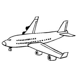 着色页: 飞机 (运输) #134898 - 免费可打印着色页