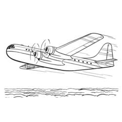 着色页: 飞机 (运输) #134902 - 免费可打印着色页