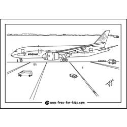 着色页: 飞机 (运输) #134946 - 免费可打印着色页