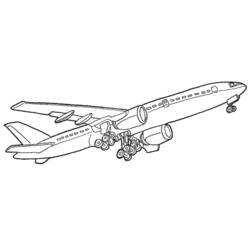 着色页: 飞机 (运输) #134956 - 免费可打印着色页