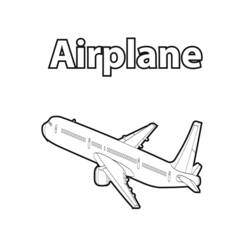 着色页: 飞机 (运输) #134976 - 免费可打印着色页