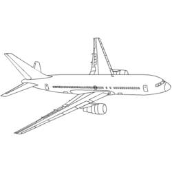 着色页: 飞机 (运输) #135015 - 免费可打印着色页
