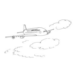 着色页: 飞机 (运输) #135025 - 免费可打印着色页