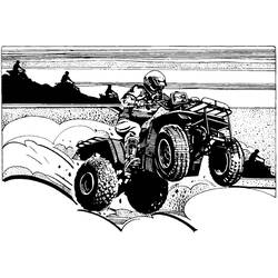 着色页: 四轮车/沙滩车 (运输) #143530 - 免费可打印着色页