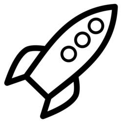 着色页: 火箭 (运输) #140049 - 免费可打印着色页