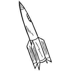 着色页: 火箭 (运输) #140050 - 免费可打印着色页