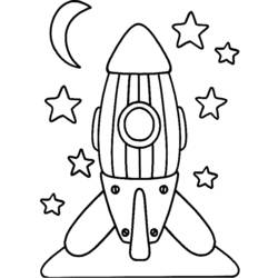 着色页: 火箭 (运输) #140051 - 免费可打印着色页