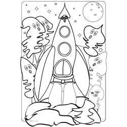 着色页: 火箭 (运输) #140052 - 免费可打印着色页