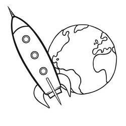 着色页: 火箭 (运输) #140060 - 免费可打印着色页