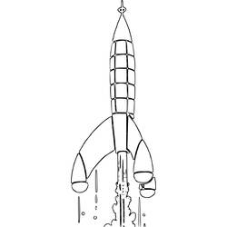 着色页: 火箭 (运输) #140064 - 免费可打印着色页