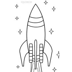着色页: 火箭 (运输) #140069 - 免费可打印着色页