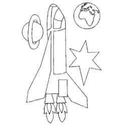 着色页: 火箭 (运输) #140077 - 免费可打印着色页