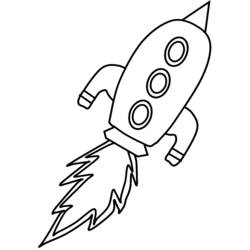 着色页: 火箭 (运输) #140087 - 免费可打印着色页