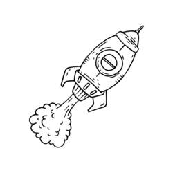 着色页: 火箭 (运输) #140122 - 免费可打印着色页