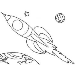 着色页: 火箭 (运输) #140128 - 免费可打印着色页