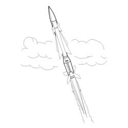着色页: 火箭 (运输) #140153 - 免费可打印着色页