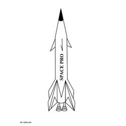着色页: 火箭 (运输) #140162 - 免费可打印着色页