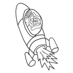 着色页: 火箭 (运输) #140190 - 免费可打印着色页