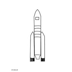 着色页: 火箭 (运输) #140231 - 免费可打印着色页