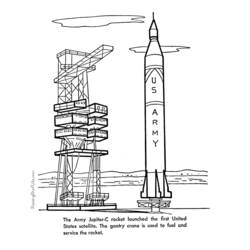 着色页: 火箭 (运输) #140290 - 免费可打印着色页