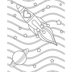 着色页: 火箭 (运输) #140296 - 免费可打印着色页