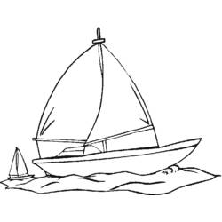 着色页: 帆船 (运输) #143557 - 免费可打印着色页