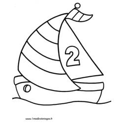 着色页: 帆船 (运输) #143562 - 免费可打印着色页