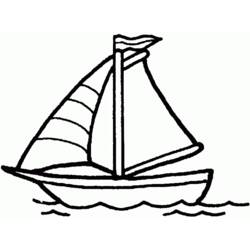 着色页: 帆船 (运输) #143567 - 免费可打印着色页