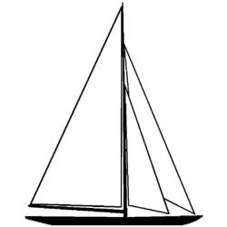 着色页: 帆船 (运输) #143576 - 免费可打印着色页