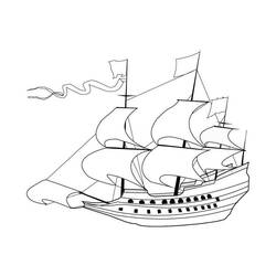 着色页: 帆船 (运输) #143581 - 免费可打印着色页