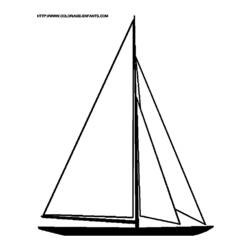 着色页: 帆船 (运输) #143586 - 免费可打印着色页