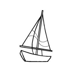 着色页: 帆船 (运输) #143587 - 免费可打印着色页
