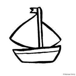 着色页: 帆船 (运输) #143589 - 免费可打印着色页