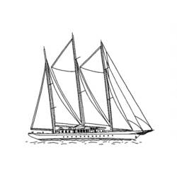 着色页: 帆船 (运输) #143591 - 免费可打印着色页