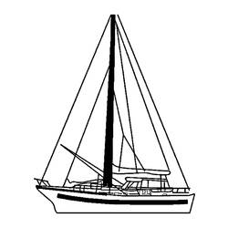 着色页: 帆船 (运输) #143592 - 免费可打印着色页
