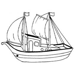 着色页: 帆船 (运输) #143599 - 免费可打印着色页
