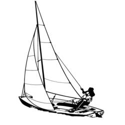 着色页: 帆船 (运输) #143611 - 免费可打印着色页