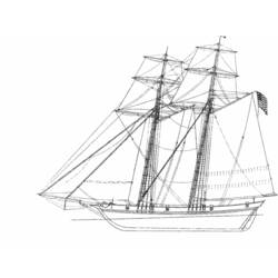 着色页: 帆船 (运输) #143614 - 免费可打印着色页
